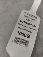 Mängden socker i Courgettes en dés