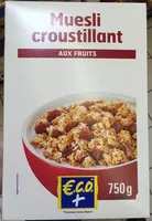 Mängden socker i Muesli croustillant aux fruits