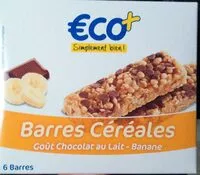 Mängden socker i Barres céréales chocolat au lait banane
