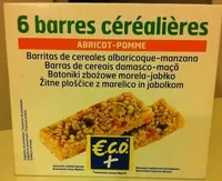 Mängden socker i Barres céréales abricot pomme