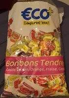 Mängden socker i Bonbons tendres