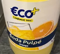 Mängden socker i Soda Pulpé Orange - Eco+ - 1,5L