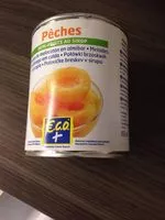 Mängden socker i Peches demi fruit au sirop