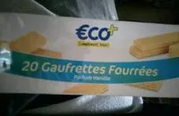 Mängden socker i 20 gaufrettes fourrées parfum vanille