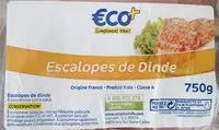 Mängden socker i Escalopes de dinde
