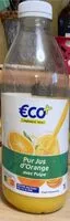 Mängden socker i Pur jus d’orange avec pulpe