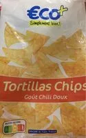 Mängden socker i Tortillas Chips goût chili doux