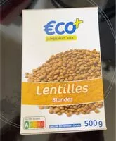 Mängden socker i Lentilles blondes