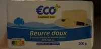Mängden socker i Beurre doux
