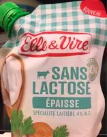 Mängden socker i La Crème Epaisse Légère Sans Lactose 4%MG