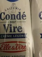 Mängden socker i Condé sur Vire - Crème légère