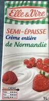 Mängden socker i La Crème Entière Semi-Epaisse De Normandie 30%MG