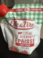 Mängden socker i Crème de Normandie épaisse entière 30%