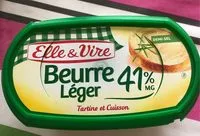 Mängden socker i Le Beurre Léger 41%MG demi-sel