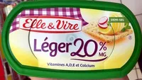 Mängden socker i Léger 20% MG Demi-Sel