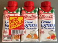 Mängden socker i Crème Uht 3X20CL Entière Elle &vire, Offre Spéciale