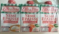 Mängden socker i Crème Semi-Épaisse Gourmande