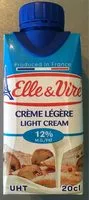 Mängden socker i Crème légère - 12% M.G./FAT