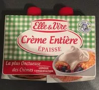Mängden socker i Crème entière épaisse