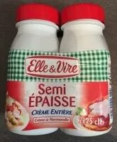 Mängden socker i La Crème Entière Semi-Epaisse Bouteille 30%