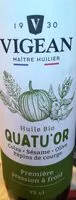 Mängden socker i Huile Bio Quatu'or