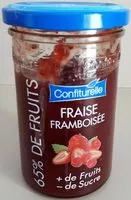 Mängden socker i Confiturelle Fraise Framboisée 65%