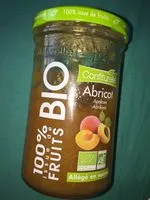 Mängden socker i Confiturelle abricots bio 100% fruits allégée en sucres