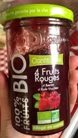 Mängden socker i Confiture 4 Fruits rouges
