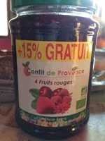 Mängden socker i Confit De Provence 4 Fruits Rouges