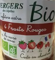 Mängden socker i Confiture extra 4 fruits rouges bio