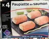Mängden socker i Paupiette au saumon surgelée
