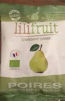 Mängden socker i Poires séchées extra moelleuses