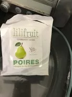 Mängden socker i Poires séchées