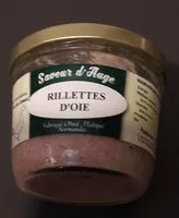 Mängden socker i Rillettes d'oie