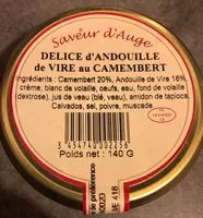 Mängden socker i Delice d'andouille de Vire au camembert