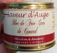Mängden socker i Bloc de foie gras de canard