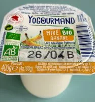 Mängden socker i Yaourt brassé bio banane mixée