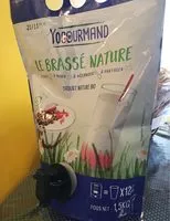 Mängden socker i Fontaine yaourt brassé bio nature