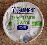Mängden socker i Crème fraîche épaisse de vache bio 30% MG