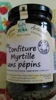 Mängden socker i Confiture myrtilles sans pépins