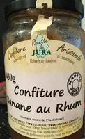Mängden socker i Confiture banane au rhum