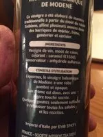 Mängden socker i Balsamique de modene