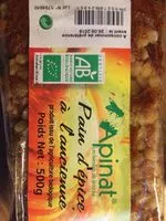 Mängden socker i Pain d'epices a l'ancienne