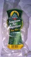 Mängden socker i Saucisson sec supérieur pur porc