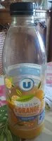Mängden socker i Pur jus d'orange sans pulpe U