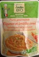 Mängden socker i Purée Gourmande Légumes et Lentilles Corail
