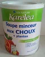 Mängden socker i Soupe minceur aux choux + plantes