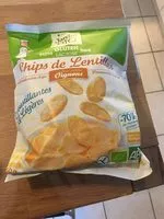 Mängden socker i Chips de lentilles aux petits oignons