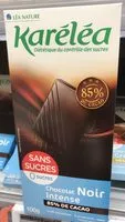 Mängden socker i Chocolat noir 85% cacao