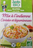 Mängden socker i Mix à L'indienne Céréales Et Légumineuses Sans Gluten Bio